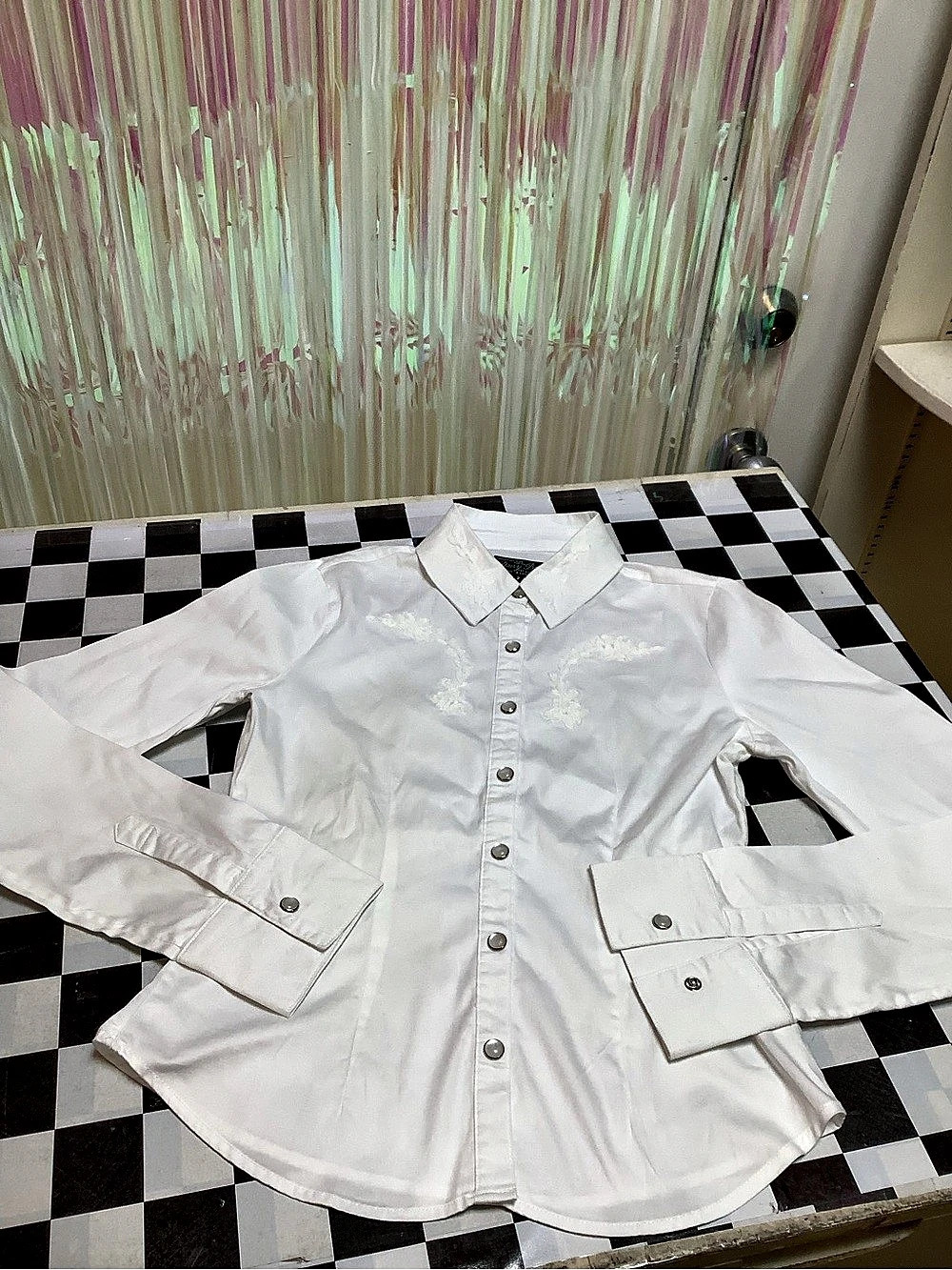Dairy Boy Embroidered White Button Down Size 2